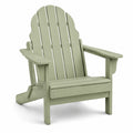 Fauteuil Adirondack en bois avec peinture verte