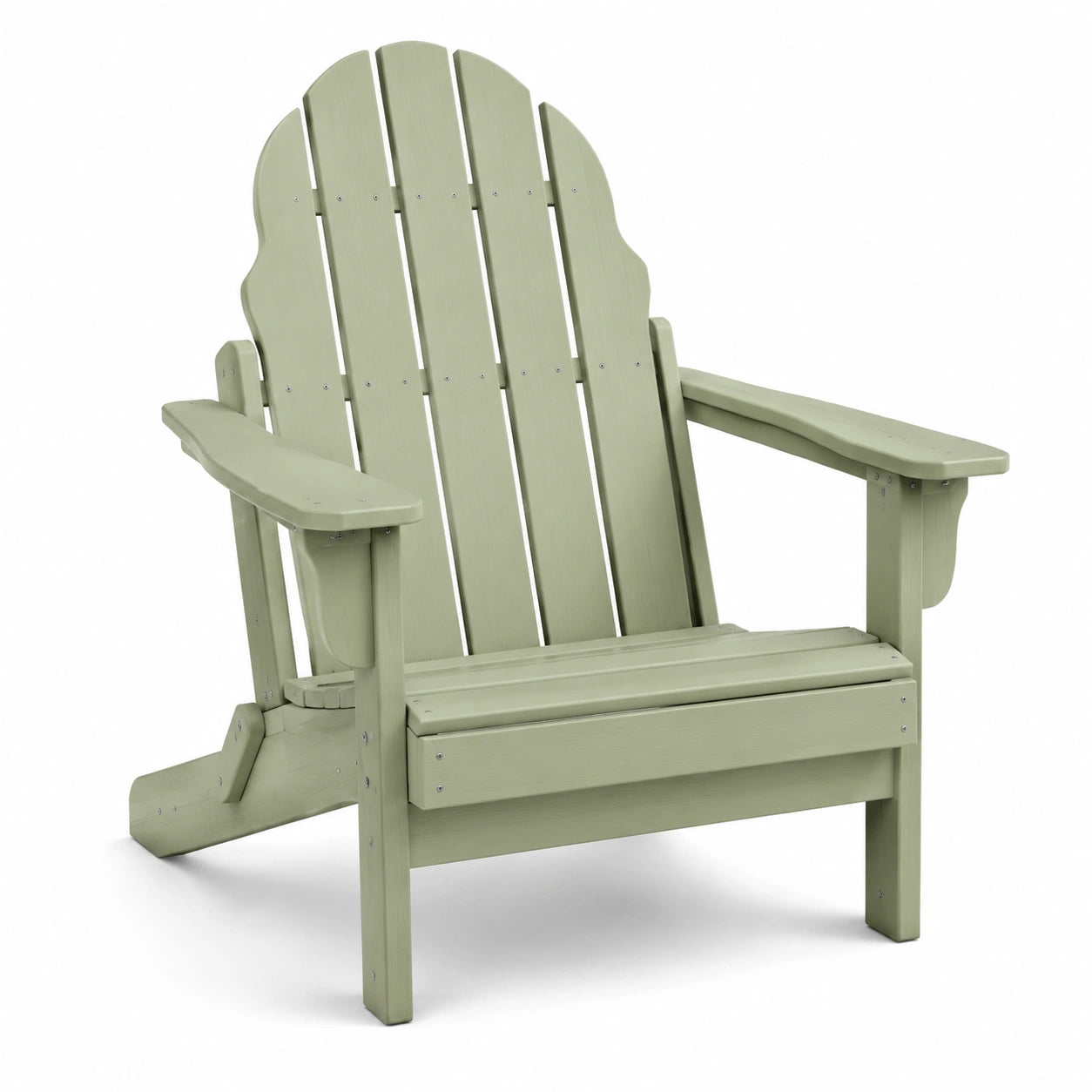 Fauteuil Adirondack en bois avec peinture verte