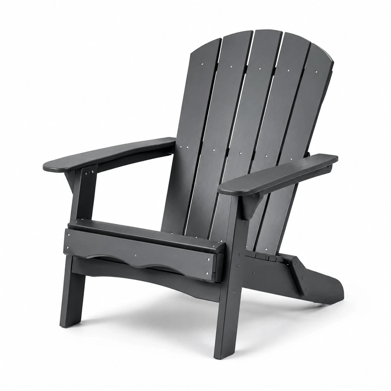 Chaise Adirondack en plastique recyclé gris