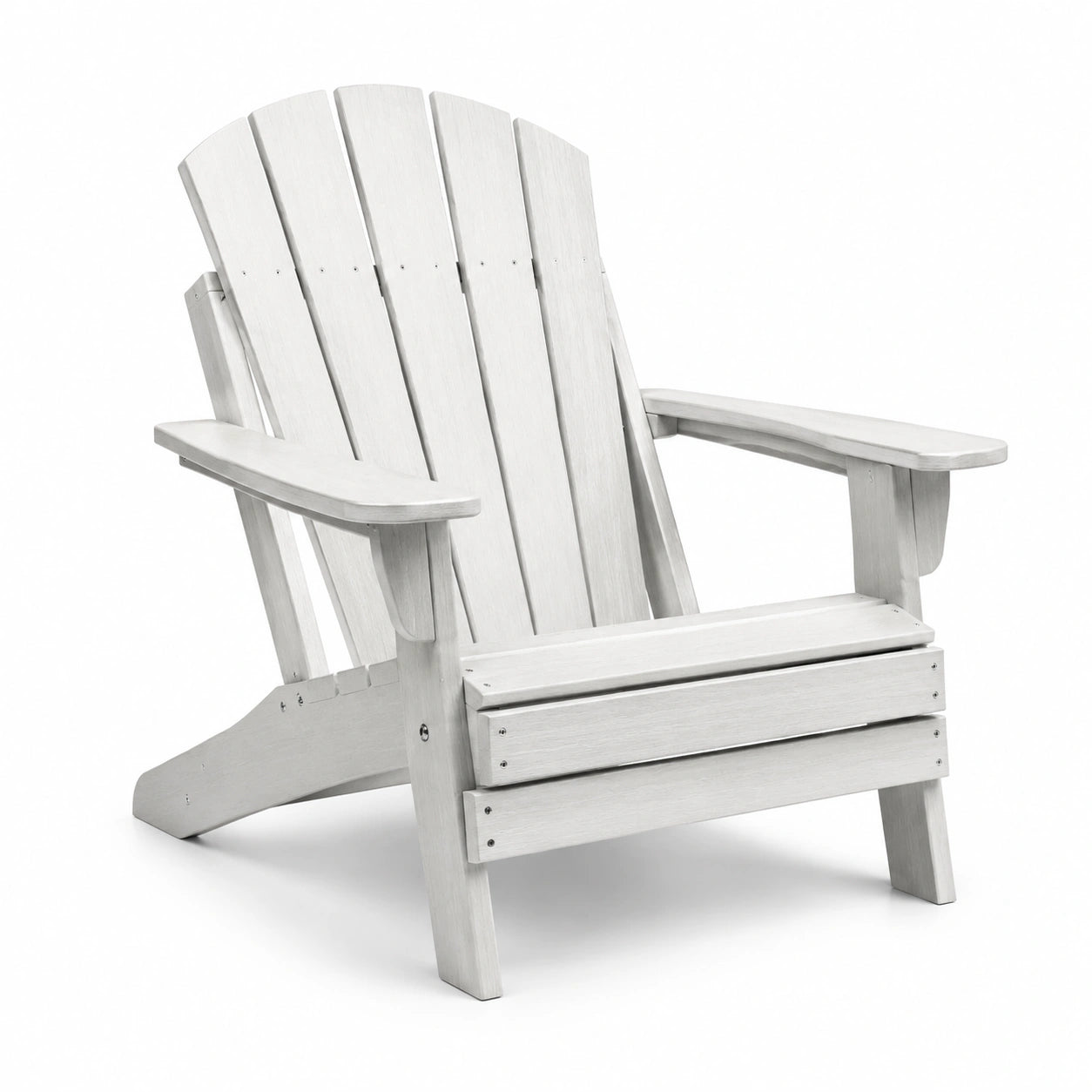 Chaise Adirondack en bois composite blanc
