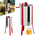 ACXIN Centrifugeuse à miel en acier inoxydable manuelle pour apiculteurs amateurs et professionnels, pieds réglables, capacité 15-20kg