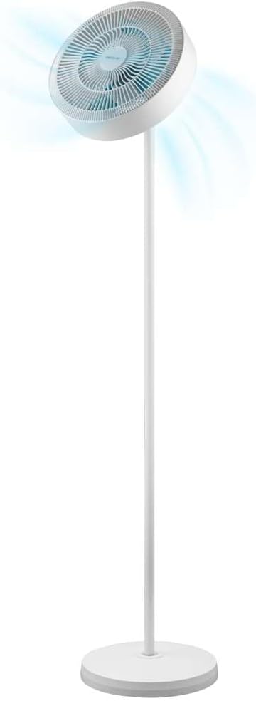 Cecotec Ventilateur sur Pied EnergySilence FanLamp 36 W, 9 Vitesses, LED, Neuf Vitesses de Ventilation, Oscillation 360°, Sortie d'Air Réversible