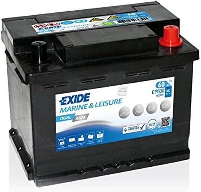 Exide Technologies Batterie EXIDE AGM EP500 12 V 60 AH 680 AMPS EN