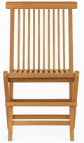 Belhome Chaise de Jardin Pliante en Bois de Teck Massif huilé - TECKIA