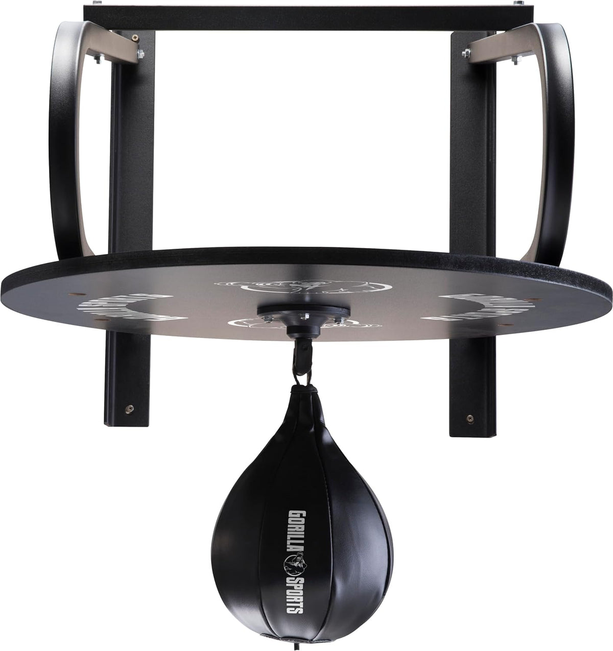 Gorilla Sports Support de Fixation Mural pour Punching Ball (avec Poire de Vitesse)