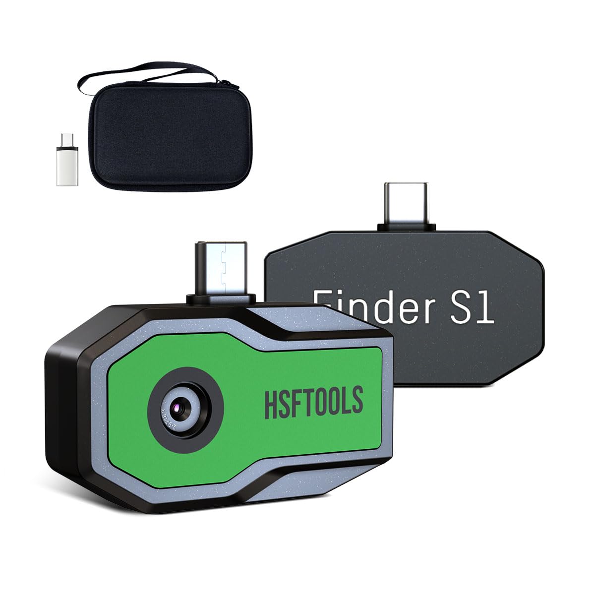 Finder S1 Caméra thermique pour Android, 192 x 192 super résolution, imageur thermique pour téléphones et tablettes Android, résolution IR 96 x 96