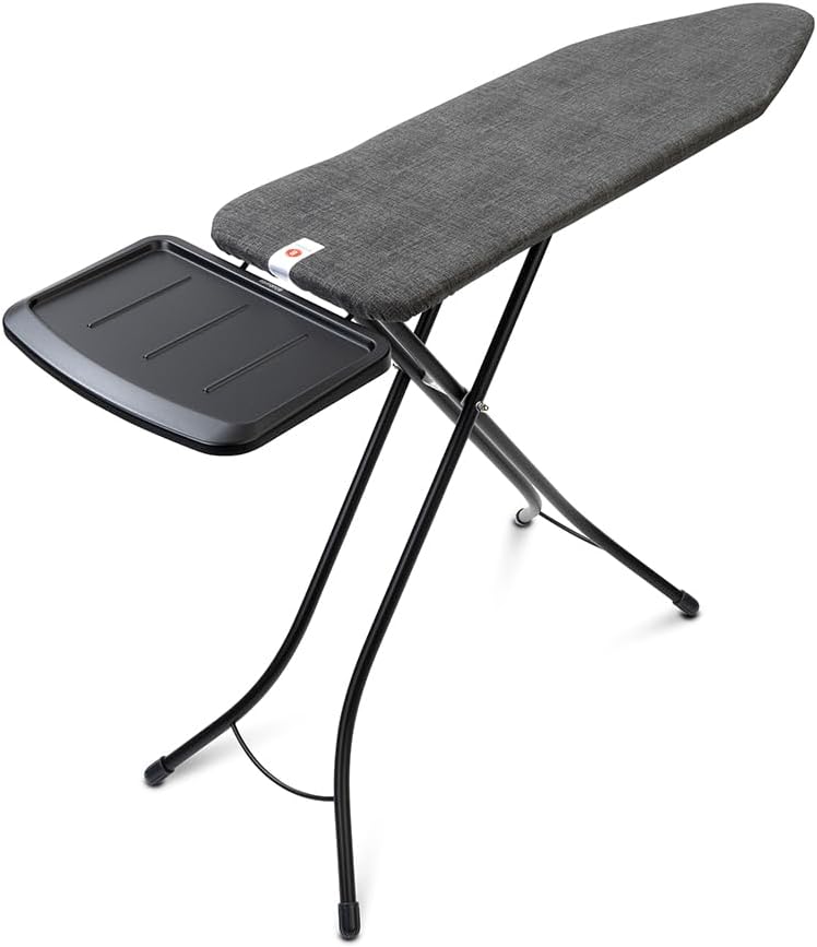 Brabantia - Table à Repasser Taille B - pour Centrale Vapeur - Planche a Repasser - Support Métallique Extra Large - Plateau Extra-Stable