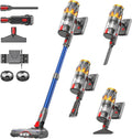 K10 Aspirateur Balai sans Fil 650W/55KPa/80 Min avec Mode Auto, Aspirateur Sans Fil Puissant avec Écran Tactile LED