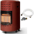 FAVEX - Poêle à gaz 4200W Calgary Rouge brique - Chauffage d'appoint au gaz infrarouge - 3 puissances de chauffe - Jusqu'à 40 m² - Intérieur
