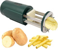 Coupe-frites électrique avec 2 tailles de lame - Coupe-légumes électrique multifonction pour pommes de terre, carottes, pommes