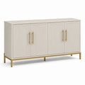 Buffet en bois et métal doré avec 4 portes 160 x 40 x 80 cm