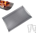 Pièces de Rechange en Acier Aluminium avec 2 Supports pour Grille à feu, Remplacement pour grilles à Charbon Chargriller 5050, 5072