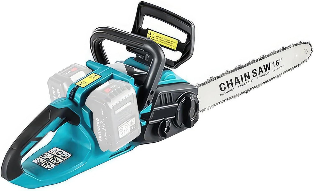 Tronçonneuse électrique sans fil pour batterie Makita 18 V, 42 V (21 V x 2), moteur électrique sans balais, longueur de coupe de 41 cm, puissante