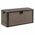 Coffre de rangement extérieur en plastique marron 270L