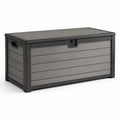 Coffre de rangement extérieur en polypropylène gris 120x50x60 cm