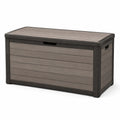 Coffre de rangement en plastique gris 117 cm x 45 cm x 57 cm