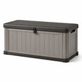 Coffre de rangement en résine 123x54x57 cm gris