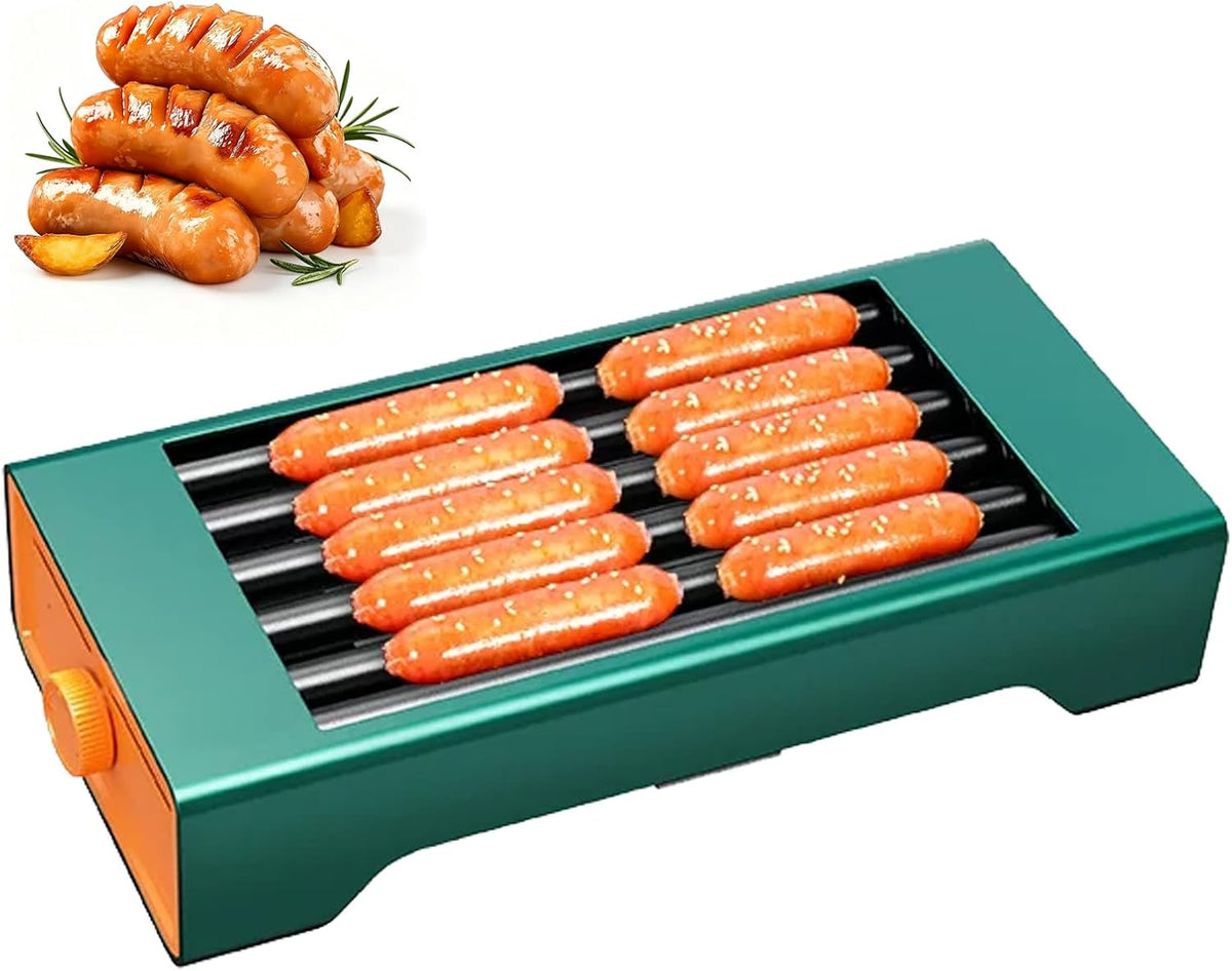 Machine À Hot-Dog À Rouleaux Électrique Avec 4/5/6 Rouleaux Antiadhésifs, Température Réglable De 0-180