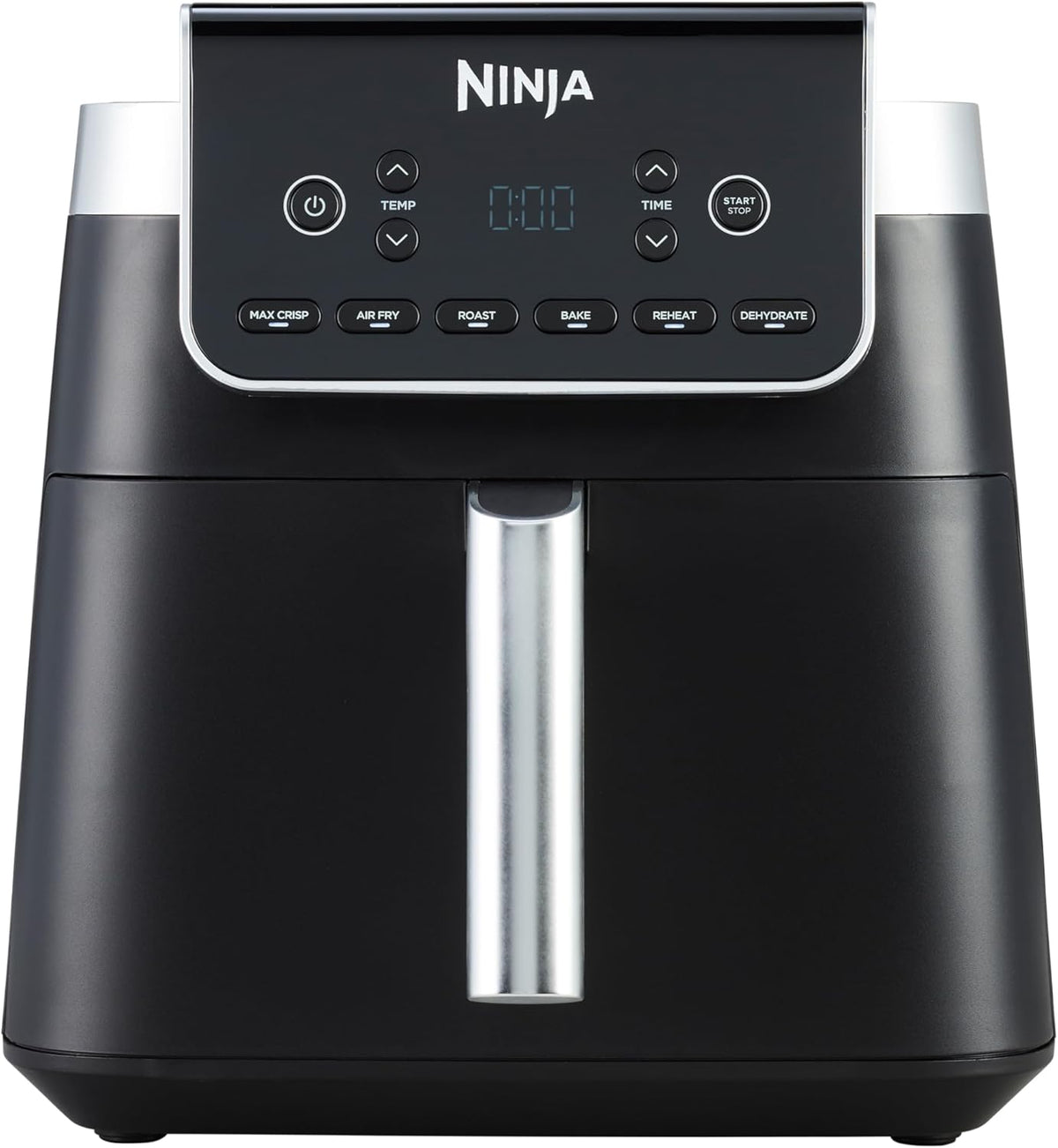 Ninja Air Fryer MAX PRO, 6.2L, sans huile, grand tiroir, rôtir AF180EU, cuire, frire, familial, produits congelés, antiadhésif