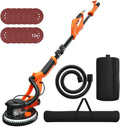 SOARS Ponceuse Girafe 750W Ø250MM, 6 Vitesses Réglables 800-1750 Tr/Min, Manche Télescopique & Lumière LED, Sac à poussière