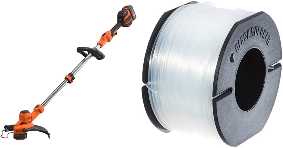 BLACK+DECKER Coupe-Bordures sans Fil 36V, Coupe-Bordures 33 cm & Bobine de Rechange pour Coupe-Bordures