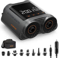 OutdoorMaster Vortex Pompe Électrique pour Paddle Board Portable, Max 20PSI Gonfleur & Dégonfleur Pompe à Air Électrique, Entrée DC 12V/15.8V
