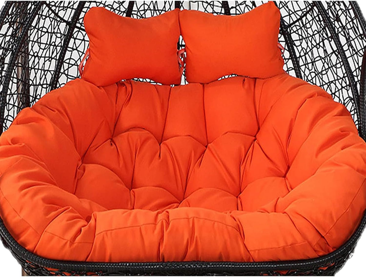 Balançoire Panier Suspendu Coussin De Siège Jardin Double, Grand Coussin pour Balancelle, éPais Coussins pour Hamac Suspendu De Jardin
