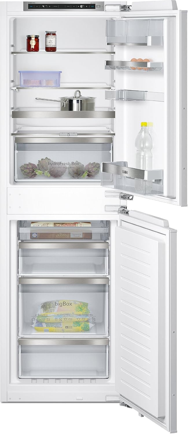 Siemens iQ500 Réfrigérateur congélateur encastrable KI85NAD30 / Charnière plate / A++ / 232 kWh / 177,2 cm de hauteur / 154 L de partie congélateur /