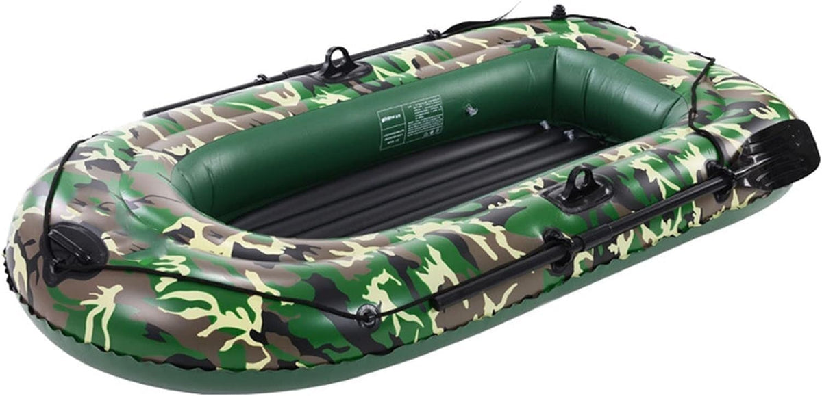 NAKEAH Bateau Gonflable Pliant avec pagaie de Pompe à air, Kayak de pêche, Kayak de Loisirs, Vert, 198x122cm