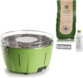 Classe Italy, Barbecue à charbon sans fumée, de table, de balcon, portable. Inclut une batterie rechargeable, du charbon et du gel pour l'allumage