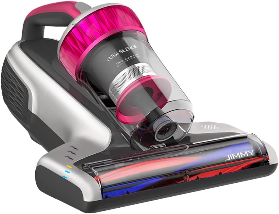 Jimmy WB73 Aspirateur de matelas portable anti-acariens, puissance 600W, avec stérilisation UV et ultrasons, capteur de saleté intelligent