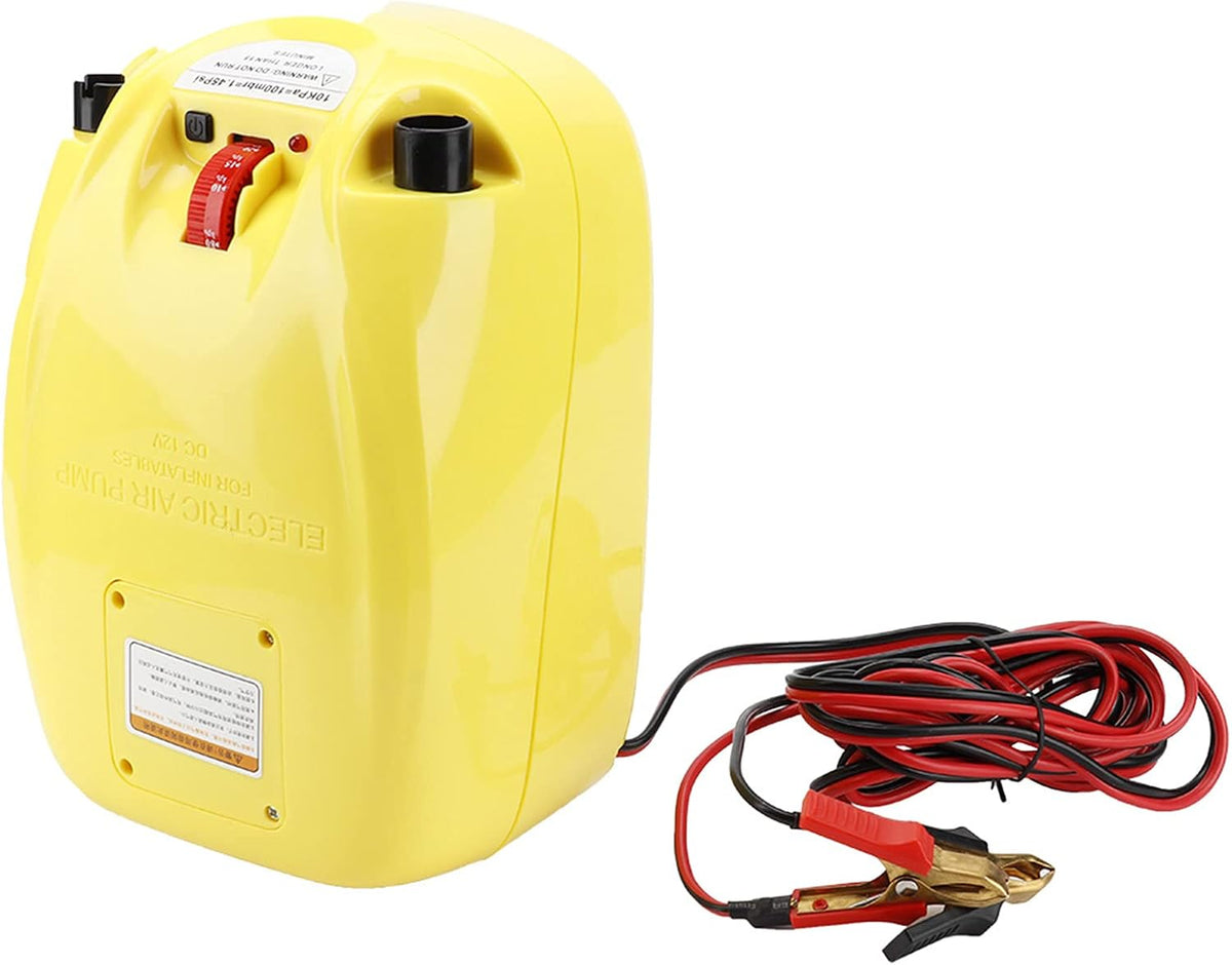 Pompe électrique Haute Pression pour Kayaks, Bateaux de canoë Gonflables, Gonfleur Automatique en PVC Durable 12V pour Radeaux et Cerfs-Volants