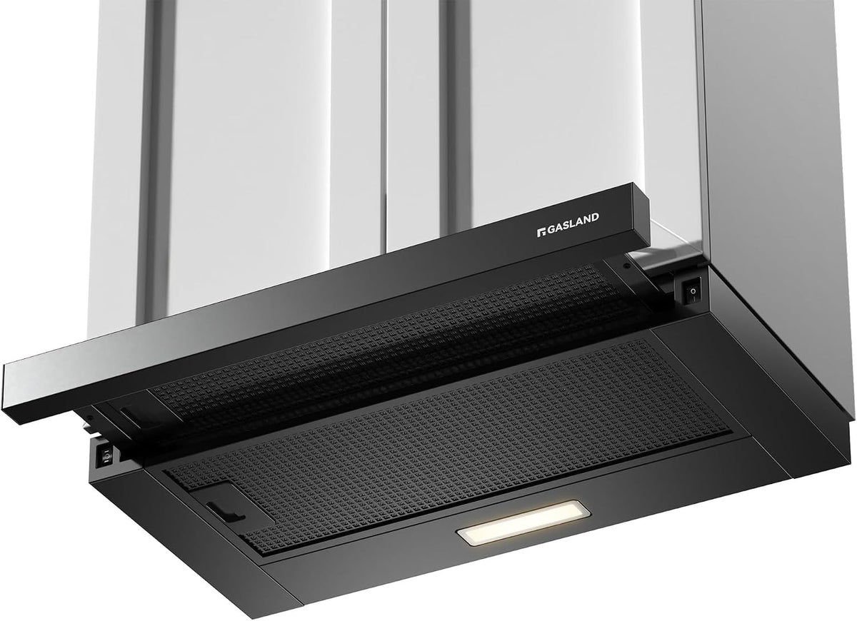 GASLAND BR60BP Hotte Aspirante 60 cm Umluft, Hotte Intégrée à Écran Plat 335 m³/h