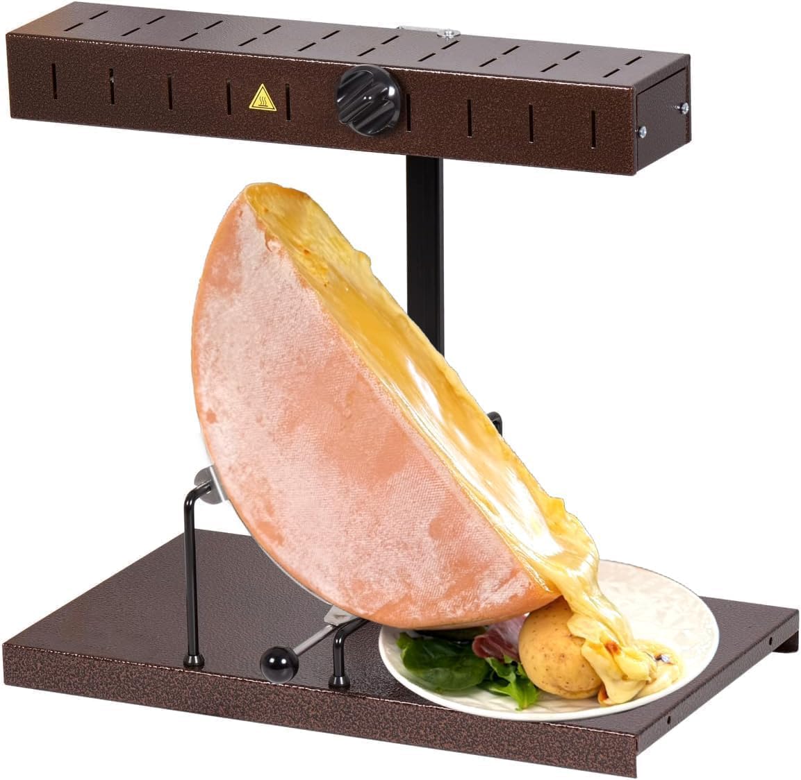 Louis Tellier, Appareil à Raclette Traditionnel Alpage 6 à 10 Personnes, Fabriqué en France, Rampe Chauffante Réglable 230V