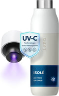 LARQ PureVis Gourde Thermique Autonettoyante avec Purificateur d'Eau UV-C, Acier Inoxydable, 100% Étanche, Garde le Froid 24h et le Chaud 12h