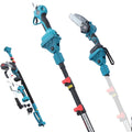 KATSU FIT-Bat 21V Élagueuse sur Perche Télescopique sans Fil 3 en 1 Jusqu'à 253 cm avec 3.0 Ah Batterie, Brushless Tronçonneuse et Sécateur