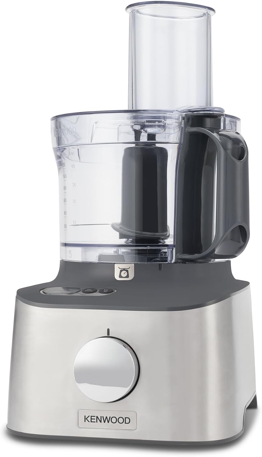 Kenwood FDM316SS Multipro Compact+ Robot de cuisine avec balance intégrée, 11 accessoires inclus, design compact et puissant