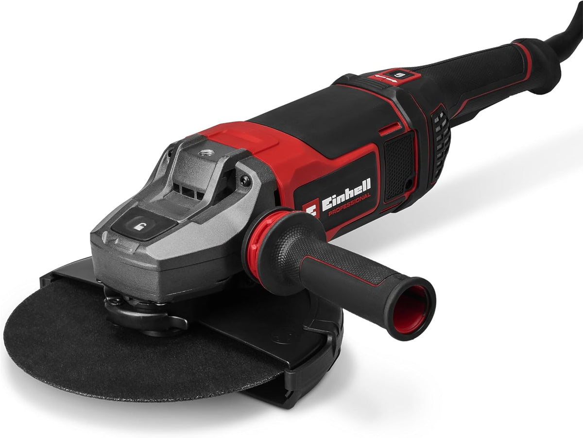 Einhell Professional Meuleuse d'angle TP-AG 230/2400 (2400 W, disques Ø 230 mm, profondeur de coupe 71 mm, poignée pivotante, anti-vibrations