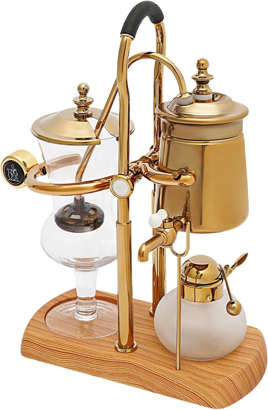 Royal Belgian Balance Syphon Brewer Machine à café avec siphon style vintage avec carafe en verre