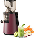 Nebula Extracteur De Jus Électrique Pression À Grande 150W, Rouge Foncé, Goulotte D'alimentation Automatique De 80mm Pour Fruits Entiers