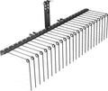 Wiltec Scarificateur Autoporté 1830 x 760 x 480 mm 24 Dents Noir 70' Largeur 150 cm Démousseur Tracteur Tondeuse Quad Peigne Déchaumeuse Gazon