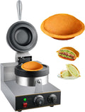 Machine à Hamburger électrique antiadhésive 1300 W - Gaufrier Commercial Double Face Contrôle Température 50-300 - Chauffage