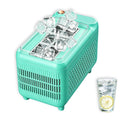 Machine à glaçons portable 12 V CC pour voiture - 12 cubes en 15 à 20 minutes - Faible consommation d'énergie - Facile à nettoyer - Pour bureau