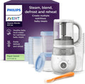 Philips Avent robot cuiseur-vapeur et mixeur Coffret cadeau - Robot cuiseur-mixeur 4 en 1 pour bébé, cuit à la vapeur, mixe, décongèle et réchauffe