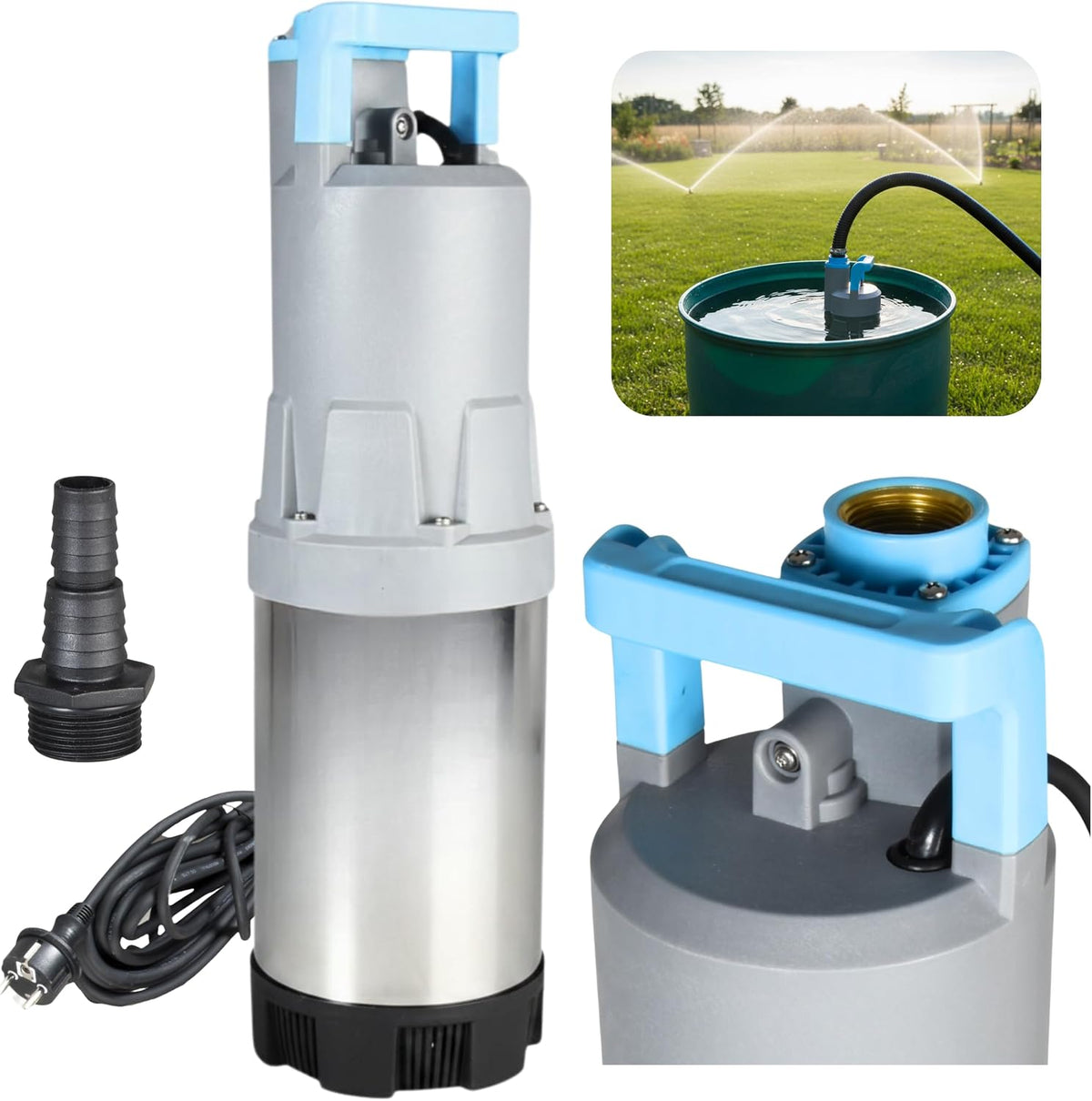 Pompe Submersible FLOX 45 INOX pour Eaux Propres (1100 W, 6600 l/h, hauteur de refoulement 45 m)