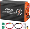 VEVOR Chargeur DC-DC avec MPPT 650 W 50 A Chargeur de Batterie DC-DC 12 V/24 V-12 V/24 V Double Entrée Panneau Solaire/Alternateur pour Camping-Car