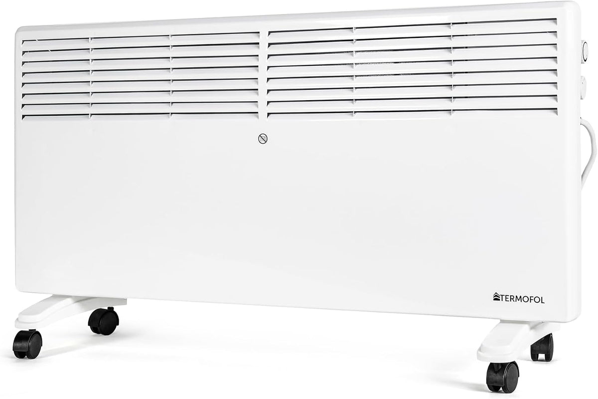 Termofol 2500 W Convecteur Électrique - Radiateur Electrique Basse - À Suspendre Et À Tenir Debout - Chauffage À La Chambre Et À La Salle De Bains