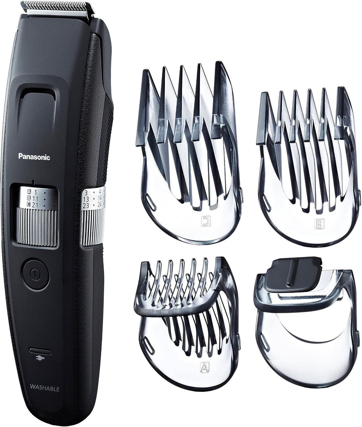 Panasonic - Personalcare ER-GB96-K503, Tondeuse barbe - Spécial barbes longues 58 Réglages 7 accessoires 50 min d'autonomie Charge en 1 heure Lavable