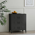 en.casa Commode Métallique avec 3 Tiroirs Caisson de Bureau Meuble de Rangement au Style Industriel pour Salon Chambre Atelier Acier 72 x 60 x 40 cm