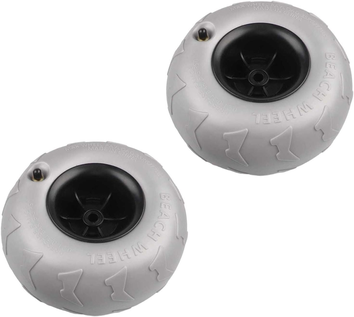 Générique Chariot De Kayak avec Roues De Plage, Pneus en PVC De 8,1 X 4,5 Pouces, Alésage Central De 12,5 Mm, Pneus De Rechange pour Chariots De Canoë